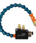 Cooling Oil Mist Coolant System For CNC Machines, flexible blue and orange spray device for machining centers reducing heat and friction