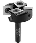 CNC Spoilboard Surfacing Router Bit With 1/4 Inch Shank And 1-3/8 Inch Cutting Diameter 2 Plus 2 Insert Carbide Wood Planer Bit