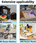 Extensive applicability of Precision CNC Linear Rail Slide And Motion Stage for 3D printers, laser engravers, and CNC router machines.