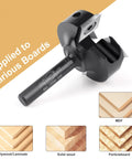 CNC Spoilboard Surfacing Router Bit With 1/4 Inch Shank And 1-3/8 Inch Cutting Diameter 2 Plus 2 Insert Carbide for woodworking boards