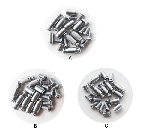 Backspacer Standoff Pins For EDC Folding Knives Pack Of 10 Pivot Pin Screws Folding Knife Rivets CNC Machined Stainless Steel 416