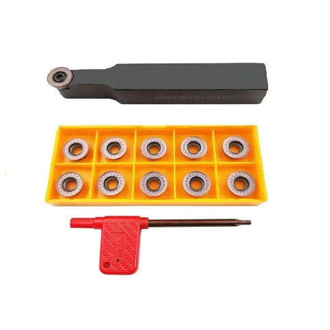 SRDPN1616H12 Tool Holder With 10 RPMT1204 MOE Indexable Milling Inserts And T15 Wrench For CNC Milling Pro Grade Precision Metalworking Kit