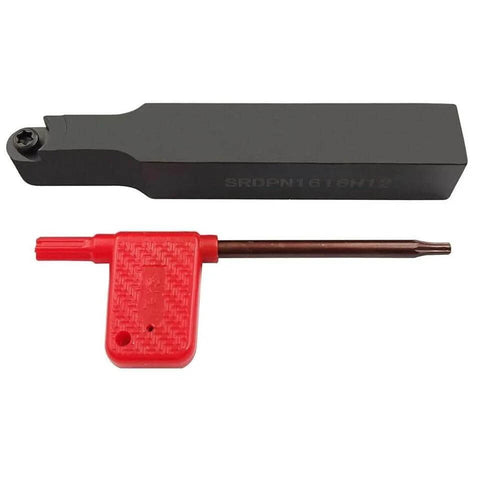 SRDPN1616H12 Tool Holder with 10 RPMT1204 MOE Indexable Milling Inserts and T15 Wrench for CNC Milling, pro-grade metalworking kit.