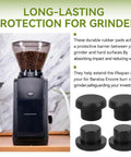 Coffee Grinder Rubber Feet Bumpers Replacement Four Pack For Encore Coffee Grinders Anti Slip Shock Absorption Pads For Stable Grinding Noise Reduction And Machine Protection.