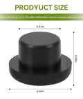 Coffee Grinder Rubber Feet Bumpers Replacement Four Pack For Encore Coffee Grinders Anti Slip Shock Absorption Pads For Stable Grinding Noise Reduction And Machine Protection, product size shown.