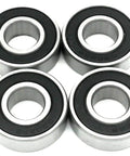 4 Pack Front And Rear Wheel Bearing Set For Coleman CT200U CT200U EX And Baja MB165 MB200 Mini Bikes 6202 RS Bearings 15x35x11mm