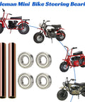 Beefed Up Mini Bike Steering Bearings Kit Replacement For Coleman CT200U BT200X CT200U-EX RT200 CT100U CC100X RT100 visible