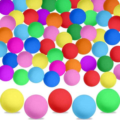 100 Pack Table Tennis Balls,40mm Colored Plastic Balls Beer Balls Bulk,Washable Small Game Balls for arts, crafts, and party decor.