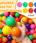 Ball Pit Balls for Toddlers: 50 Colorful Non-Toxic Balls – BPA-Free, Phthalate-Free, Crush-Resistant Plastic, 2.2 Inches