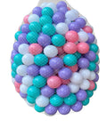 200 Count Plastic Soft Plastic Ball Pits Balls Colorful Play Pits Balls for Pet Dogs Ball Pits 2.2" Large Phthalate Free Bpa Free Balls for Toddlers 1-3 Baby Kids in multicolor netted bag