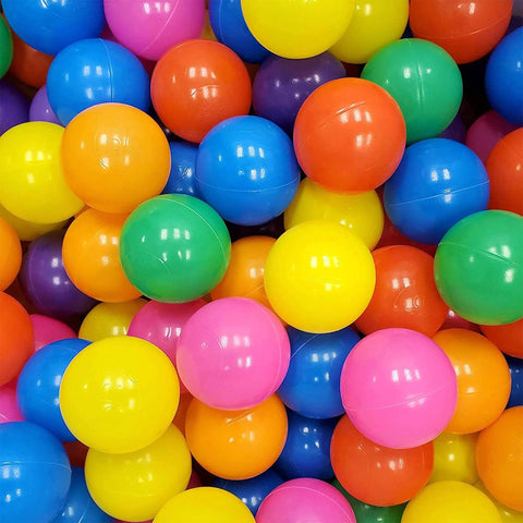 500 Count Plastic Soft Plastic Ball Pits Balls Colorful Play Pits Balls for Pet Dogs Ball Pits 2.2" Large Phthalate Free Bpa Free Balls