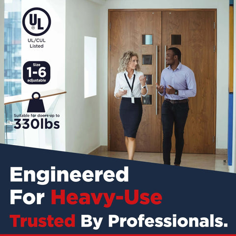 Commercial Heavy Duty Door Closer ADA UL Grade 1 Listed Self Closing For High Traffic Doors With Hydraulic Action in office entryway