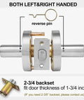 Keyed Entry Grade 2 Commercial Door Lever Lock Non-Handed Satin Chrome 26D Backset 2 3 Quarter Inch UL Fire Rated components