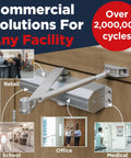 Commercial Heavy Duty Door Closer ADA UL Grade 1 Listed Self Closing For High Traffic Doors With Hydraulic Action installed