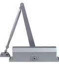 Door Closer, Commercial Hydraulic Closer, Self-Closing, Spring Size 3, Surface Mount, Sprayed Aluminum, Series 3000 front view