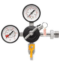 Commercial Grade Nitrogen Gas Regulator with Double Gauges for Kegerators, Ideal for Dispensing Stout, Cold Brew, and Wine.
