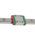 Tiny Yet Mighty Space Saving Miniature Linear Rail Guide With 12mm Width 4 Point Contact Precision Linear Motion Rail With Built In Lubrication System For Automatic And Measuring Equipment 100mm Length, shown on white background.