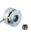 Compact 24V electromagnetic brake for NEMA 23 and NEMA 24 stepper motors with 283 ozin static holding torque, side view