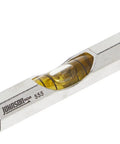 Compact 3 in aluminum line level with hex body delivers precise alignment for masonry, plumbing, and landscaping, with a silver anodized finish.