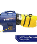 Compact axial blower delivers 800 CFM ventilation for efficient exhaust or supply, with 1/3 HP, 3450 RPM, 20 ft power cord, and compact 13x12x9 in form, ideal for workshops, garages, and rooms needing steady air exchange