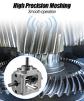 90 Degree Bevel Gearbox With Dual Output Shafts For 1 To 1 Transmission In Compact Aluminum Frame 6mm Shaft 20 Teeth Cone Gears Cone Gear Reversing Angle Device For Gearhead Friendly DIY Mechanical Projects product image showing high precision meshing design