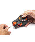 Compact 50 ft chalk reel with blue chalk delivers fast, precise straight line marks for construction, drywall, and carpentry