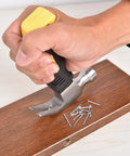 Compact 8 oz claw hammer with a magnetic nail holder delivers precise control for DIY, camping and home projects