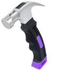 Compact 8 oz claw hammer with a magnetic nail holder, high-density steel, rust-resistant finish, ergonomic grip for DIY projects.