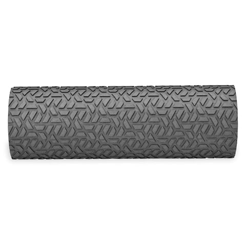 Compact Textured Foam Roller For Muscle Recovery And Massage, 12 Inch Length, 4 Inch Diameter, visible texture for improved circulation