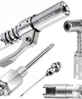World's Smallest 0.53-Inch Grease Coupler With Cleaning Tool Tiny But Mighty Ultra High Pressure 10000 PSI Quick Release fittings