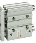 Compact Guide Cylinder Actuator With 50mm MGP Slide Bearing For Smooth Precise Linear Motion Weight Reduced By Up To 17 Percent Thanks To Shorter Guide Rod And Thinner Plate SMC MGPM50-30Z side view