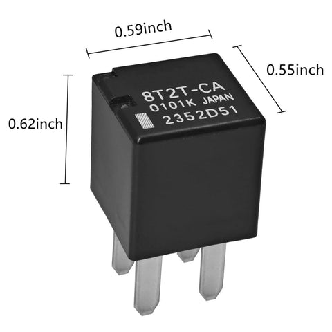 Ultra Micro 8T2T CA 12V DC 20A Automotive Relay Set Of 2 High Performance No Fuss Plug In ISO Type For Ford Vehicles