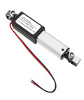 Compact 12V electric linear actuator with a 2 inch stroke and IP54 waterproof rating, suitable for cabinets and drawers in home automation.