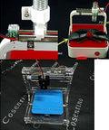 Compact DC 5V 9V 12V two phase four wire stepper motor linear rail kit with 90mm stroke stage, ideal for DIY laser engravers.