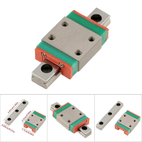 Compact Linear Rail Guide With Oil Lubrication System For Precise Linear Movement In Small Automatic Equipment 4 Pack Lightweight