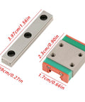 Compact Linear Rail Guide With Oil Lubrication System For Precise Linear Movement In Small Automatic Equipment 4 Pack Lightweight