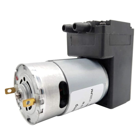 Compact DC 12V Micro Diaphragm Vacuum Pump For Breast Pump Parts Replacement And Vacuum Adsorption Projects With 12 LPM Flow Negative 75 KPa Vacuum