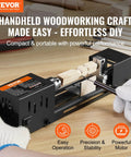Compact Mini Wood Lathe Machine With Seven Speeds 4220 5300 5650 6350 6660 7050 8450 RPM 24V DC 96W for DIY woodworking