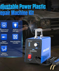 Adjustable Power Plastic Repair Welder Kit With 600 Hot Staples for Bumper Repair and DIY Projects, close-up view of welder.