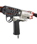 Compact Pneumatic Hog Ring Gun With 15 Gauge 3/4 Inch Crown Pliers, 5.5 To 6.0 Mm Closure, visible in side view.