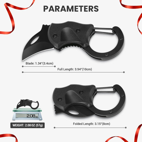 Compact Pocket Knife For Valentines Day Gifts For Him, Everyday Carry EDC Box Cutter with 1.34" blade and 3.94" length