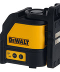 Compact Self Leveling Red Cross Line Laser Delivers Fast, Precise Layout For Walls, Cabinets, Tile, And Fixtures With A 165 Ft Range Using A Detector, IP54 Protection, And 1/8 In Accuracy At 30 Ft For Reliable Performance On Busy Construction Sites, close-up view