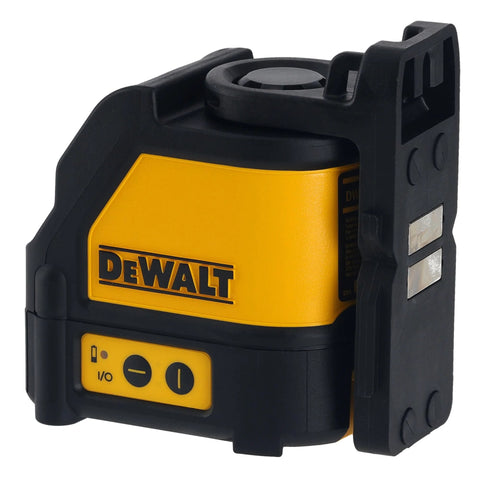 Compact Self Leveling Red Cross Line Laser Delivers Fast, Precise Layout For Walls, Cabinets, Tile, And Fixtures With A 165 Ft Range Using A Detector, IP54 Protection, And 1/8 In Accuracy At 30 Ft For Reliable Performance On Busy Construction Sites, close-up view