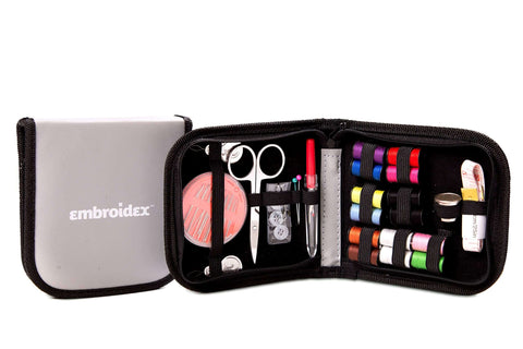 Ultimate Sewing Kit For Home Travel And Emergencies With Quality Notions Scissors And Thread In A Simple Yet On The Go Organizer Case