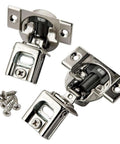 ✝️ 1-Pack 1-1/4" Compact Soft-Close Overlay Hinge with screws, metal cabinet hardware for smooth door installation