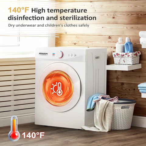 Two in one space saving washer and dryer combo that handles up to 17.8 lb wash and 10.6 lb dry, featuring a stainless steel inner tub