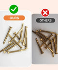 Comparison of Beefy Heavy Duty Self Drilling Wood To Metal Screws With Torx Star Drive Fourteen By Two And Five Eighths Inch Reamer Tek Screws Bronze Star Triple Coat For Decks And Hardwood Or Softwood No Pre Drill Required 50 Piece Pack with competitor screws.