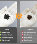 Comparison of 1001Pcs M2.5 Screws Kit With Hex Socket Head Cap Screws Nuts And Washers 4 To 20mm 12.9 Grade Black Oxide vs others