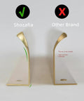 Side view comparison of Shozafia and other brand drawer pulls showing design and material differences.