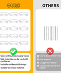 Comparison of 9 Pack Wall Bumpers And Door Stoppers Set With Clear Round Cushions, self adhesive, highlighting design differences.
